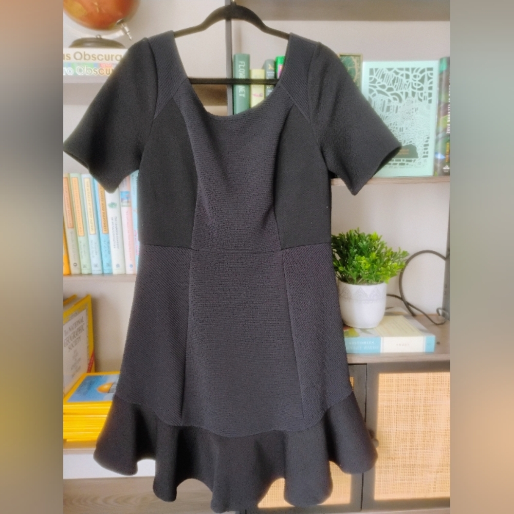 Textured HD In Paris Low Back Texture Little Black Dress